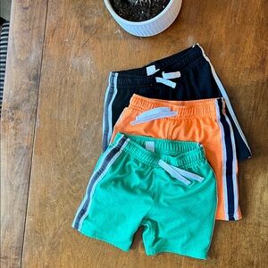 Carter's Black, Orange, and Green Kids' Shorts Set